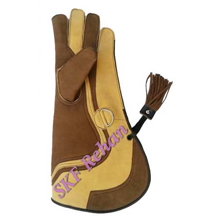 4 Layer Falconry Leather Eagle Gloves.